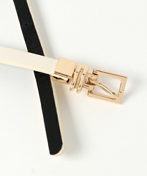 matelasse durer（マトラッセ デュレ）の「リバーシブルベルト（ショルダーバッグ・レディース・オフホワイト/モカ/ピンク・フリー）」の5枚目の写真