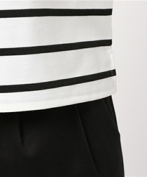 INTERPLANET(インタープラネット)の「ツイストスリーブボートネックカットソー(Tシャツ/カットソー・レディース・オフホワイト/ブラック/グレー・FREE)」の10枚目の写真