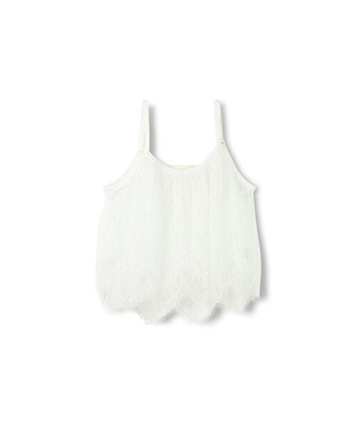 RADCHAP（ラッドチャップ）の「ラッセルレースキャミソール（キャミソール・キッズ・ブラック/オフホワイト・90～140）」の2枚目の写真