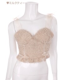 Bobon21 | シフォンリボンsweetビスチェ(キャミソール)