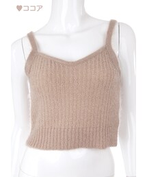 Bobon21 | ガーリーニットビスチェ(キャミソール)