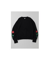 E hyphen world gallery | 美女と野獣ローズ刺繍プルオーバー(トップス)