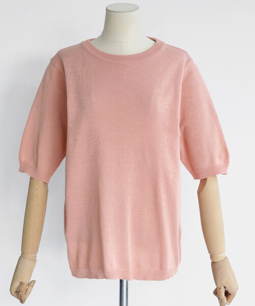 DHOLIC（ディーホリック）の「6COLORSショートスリーブニットTシャツ（Tシャツ/カットソー・レディース・FREE）」の5枚目の写真