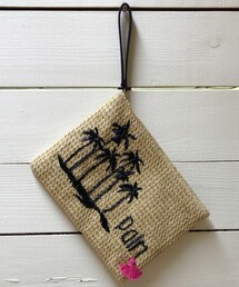 archives | シェル×ヤシ柄刺繍クラッチバッグ(クラッチバッグ)