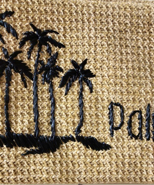 archives（アルシーヴ）の「シェル×ヤシ柄刺繍クラッチバッグ（クラッチバッグ・レディース・ブラック/ネイビー・MEDIUM）」の4枚目の写真