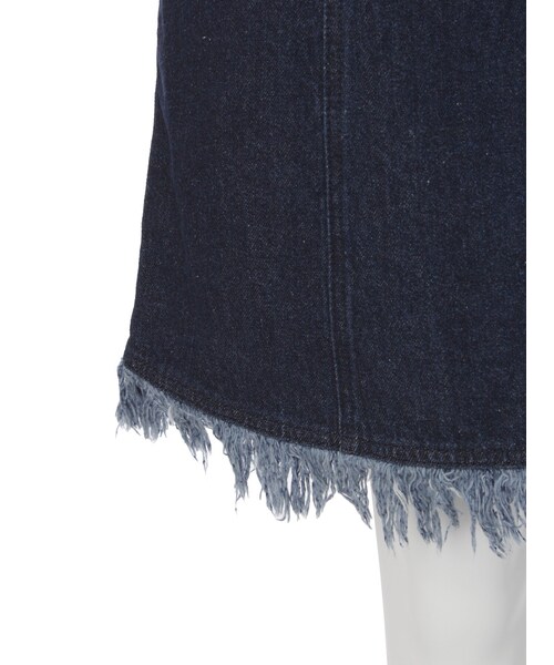 MERCURYDUO（マーキュリーデュオ）の「デニムフリンジスカート（スカート・レディース・アイスブルー/ネイビー・S/M）」の12枚目の写真