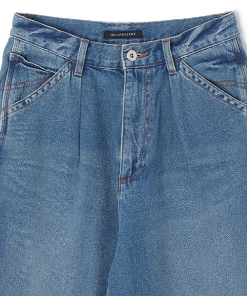 PAGEBOY（ページボーイ）の「タックペインターデニムパンツ（パンツ・レディース・サックス/ブルー/インディゴ・S/M）」の17枚目の写真