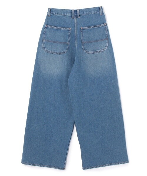 PAGEBOY（ページボーイ）の「タックペインターデニムパンツ（パンツ・レディース・サックス/ブルー/インディゴ・S/M）」の16枚目の写真