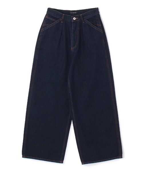 PAGEBOY（ページボーイ）の「タックペインターデニムパンツ（パンツ・レディース・サックス/ブルー/インディゴ・S/M）」の3枚目の写真