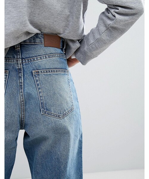 MONKI（モンキ）の「Monki High Waisted Mom Jeans（デニムパンツ・レディース・Blue・W27/W30/W28/W32/W24/W25/W26）」の2枚目の写真