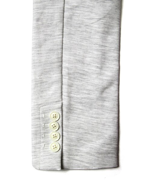 Luv maison（ラブメゾン）の「杢ジョグテーラードジャケット(セットアップ対応)（ジャケット/アウター・メンズ・グレー/オフホワイト・M/L）」の6枚目の写真