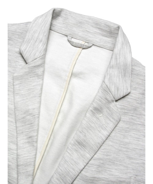 Luv maison（ラブメゾン）の「杢ジョグテーラードジャケット(セットアップ対応)（ジャケット/アウター・メンズ・グレー/オフホワイト・M/L）」の4枚目の写真