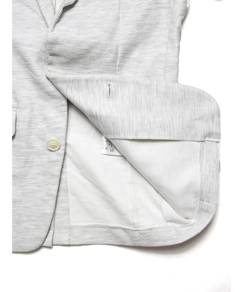 Luv maison（ラブメゾン）の「杢ジョグテーラードジャケット(セットアップ対応)（ジャケット/アウター・メンズ・グレー/オフホワイト・M/L）」の9枚目の写真