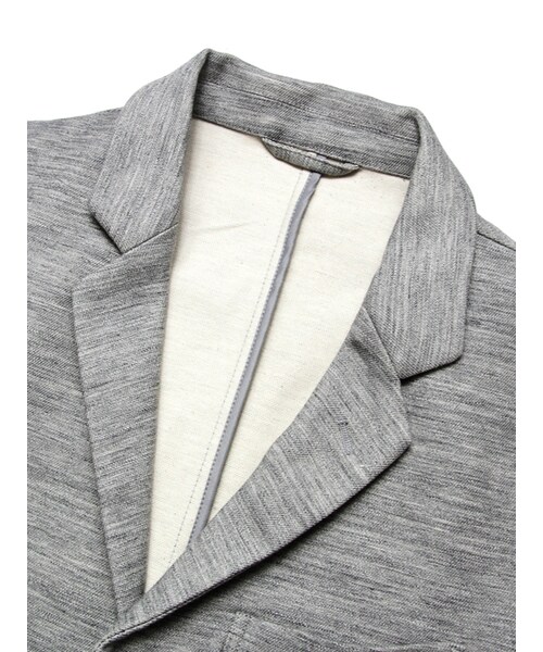 Luv maison（ラブメゾン）の「杢ジョグテーラードジャケット(セットアップ対応)（ジャケット/アウター・メンズ・グレー/オフホワイト・M/L）」の13枚目の写真