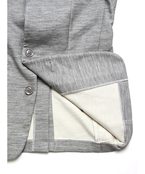 Luv maison（ラブメゾン）の「杢ジョグテーラードジャケット(セットアップ対応)（ジャケット/アウター・メンズ・グレー/オフホワイト・M/L）」の18枚目の写真