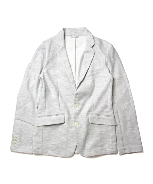 Luv maison（ラブメゾン）の「杢ジョグテーラードジャケット(セットアップ対応)（ジャケット/アウター・メンズ・グレー/オフホワイト・M/L）」の10枚目の写真