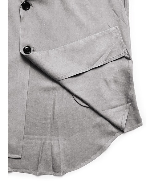 Luv maison（ラブメゾン）の「レーヨンツイルチェスターシャツ（ジャケット/アウター・メンズ・ブラック/グレー/ベージュ・M/L）」の19枚目の写真