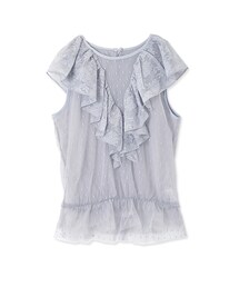 flower | lace chip blouse～ﾚｰｽﾁｯﾌﾟﾌﾞﾗｳｽ(シャツ/ブラウス)