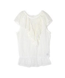 flower | lace chip blouse～ﾚｰｽﾁｯﾌﾟﾌﾞﾗｳｽ(シャツ/ブラウス)
