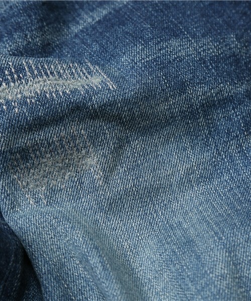 JAPAN BLUE JEANS（ジャパンブルージーンズ）の「ジャパンブルージーンズ別注 ストレッチ リペアジーンズ（9分丈）/JAPAN MADE（デニムパンツ・メンズ・ホワイト/インディゴブルー・SS/S/M/L）」の13枚目の写真