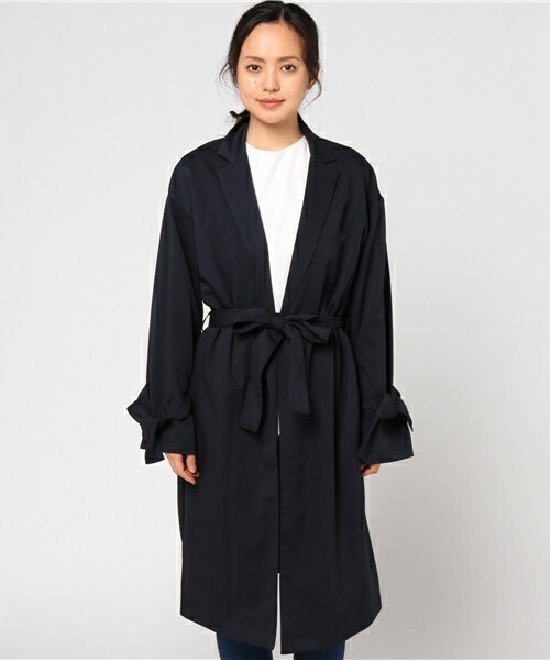 archives（アルシーヴ）の「ツイルガウンテロンチ（トレンチコート・レディース・グレー/ベージュ/ネイビー・MEDIUM）」の4枚目の写真