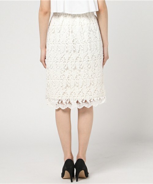 archives（アルシーヴ）の「レースタイトスカート（スカート・レディース・オフホワイト/ブラック/グレー・MEDIUM）」の6枚目の写真