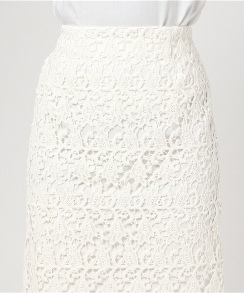 archives（アルシーヴ）の「レースタイトスカート（スカート・レディース・オフホワイト/ブラック/グレー・MEDIUM）」の7枚目の写真