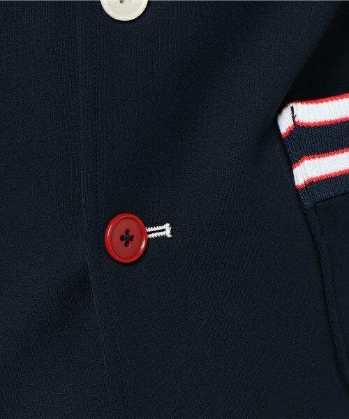 FRAPBOIS（フラボア）の「リブレザーhalf（テーラードジャケット・レディース・グリーン/ネイビー・1/2）」の11枚目の写真