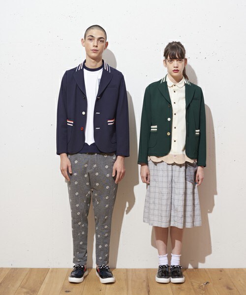 FRAPBOIS（フラボア）の「リブレザーhalf（テーラードジャケット・レディース・グリーン/ネイビー・1/2）」の12枚目の写真