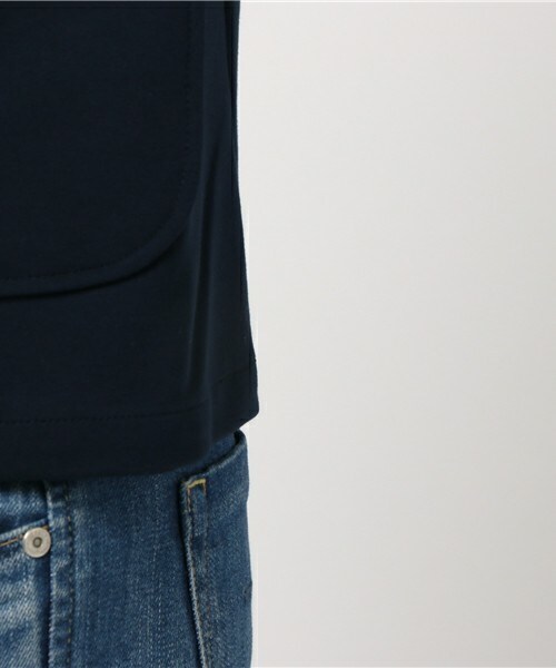 FRAPBOIS（フラボア）の「リブレザーhalf（テーラードジャケット・レディース・グリーン/ネイビー・1/2）」の9枚目の写真