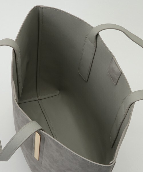 INTERPLANET（インタープラネット）の「ヌバック調リバーシブルトート（トートバッグ・レディース・ライトグレー/ダークグレー/ピンク・フリー）」の9枚目の写真