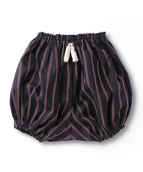 niiu(ニウ)の「かぼちゃパンツ(濃紺ストライプ×ホワイトグレー)(その他パンツ・キッズ・濃紺・身長70〜85cm(8ヶ月〜2歳過ぎ))」の1枚目の写真