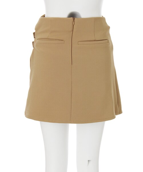 EVRIS（エヴリス）の「Beltedラップミニスカート（スカート・レディース・ブラック/ベージュ・S/M）」の8枚目の写真