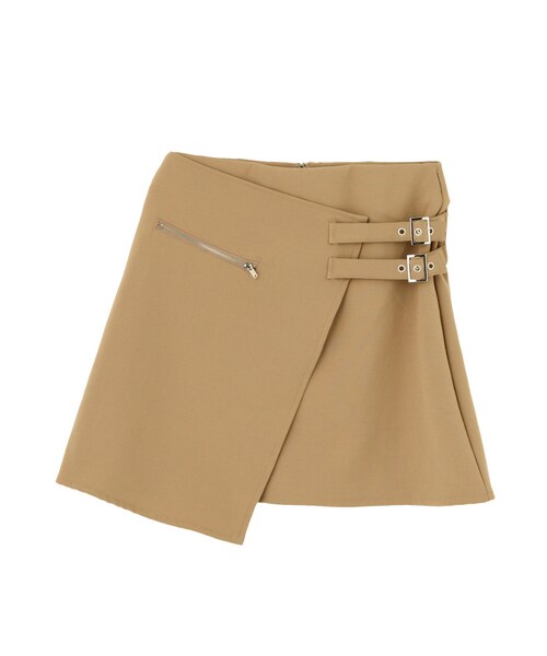 EVRIS（エヴリス）の「Beltedラップミニスカート（スカート・レディース・ブラック/ベージュ・S/M）」の13枚目の写真