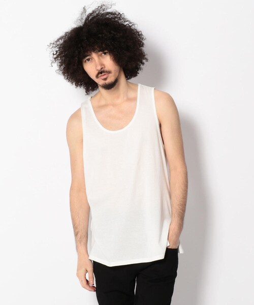 QUIANA（キアナ）の「QUIANA/キアナ LAYER LONG TANK/タンクトップ（トップス・メンズ・WHITE/GREY/ORANGE・M/L）」の9枚目の写真