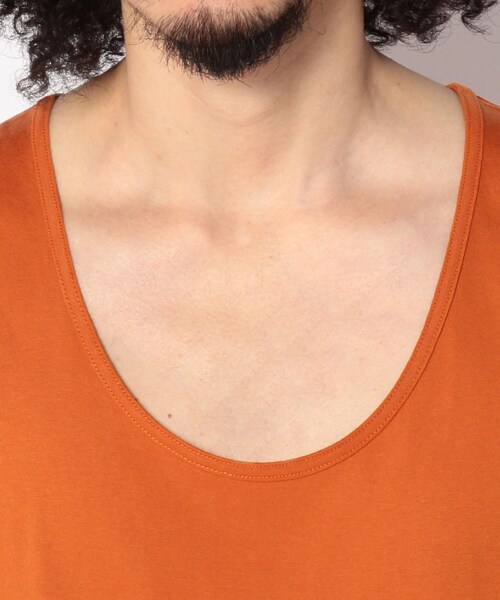 QUIANA（キアナ）の「QUIANA/キアナ LAYER LONG TANK/タンクトップ（トップス・メンズ・WHITE/GREY/ORANGE・M/L）」の4枚目の写真