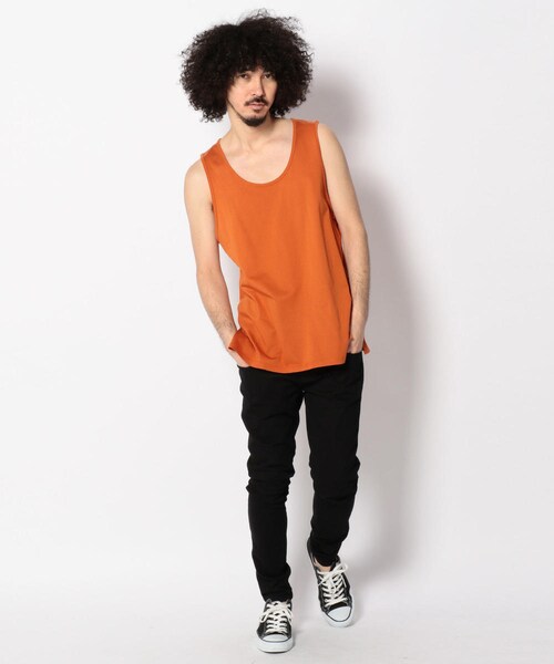 QUIANA（キアナ）の「QUIANA/キアナ LAYER LONG TANK/タンクトップ（トップス・メンズ・WHITE/GREY/ORANGE・M/L）」の8枚目の写真