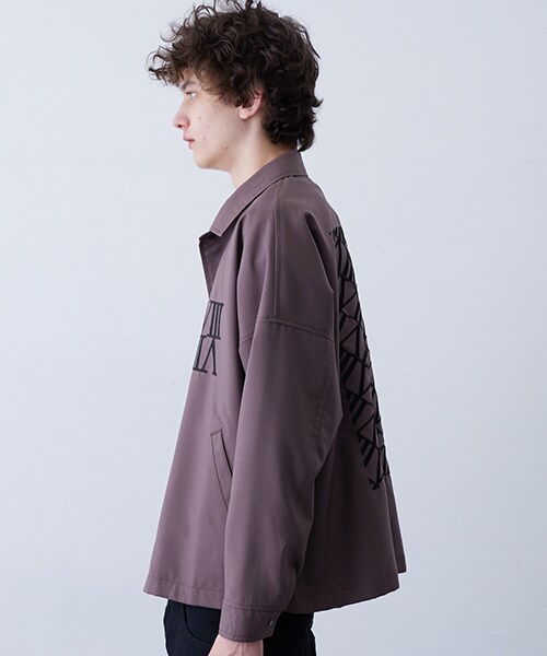 SHAREEF（シャリーフ）の「【3月24日入荷予定】オフショルダーコーチJKT（その他・メンズ・BLK/BRN・1/2）」の6枚目の写真