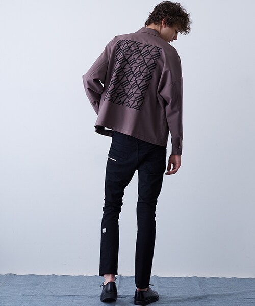 SHAREEF（シャリーフ）の「【3月24日入荷予定】オフショルダーコーチJKT（その他・メンズ・BLK/BRN・1/2）」の4枚目の写真