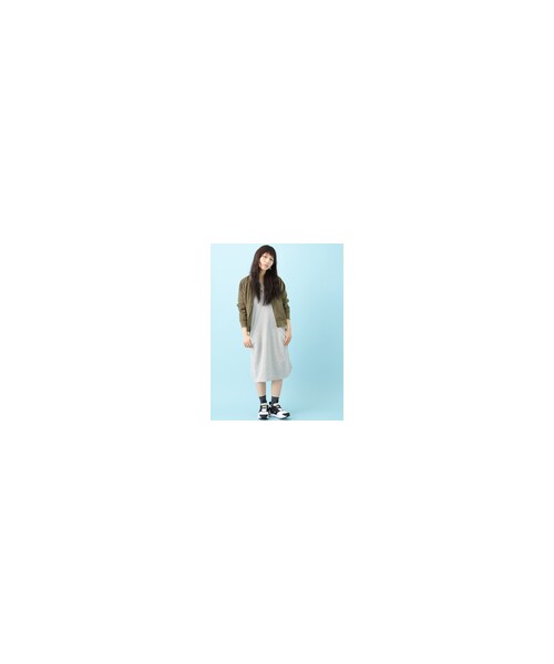 Green Parks(グリーンパークス)の「【Special Price】chocol raffine robe スエード風ブルゾン(ジャケット/アウター・ピンク/カーキ/ネイビー・F)」の7枚目の写真