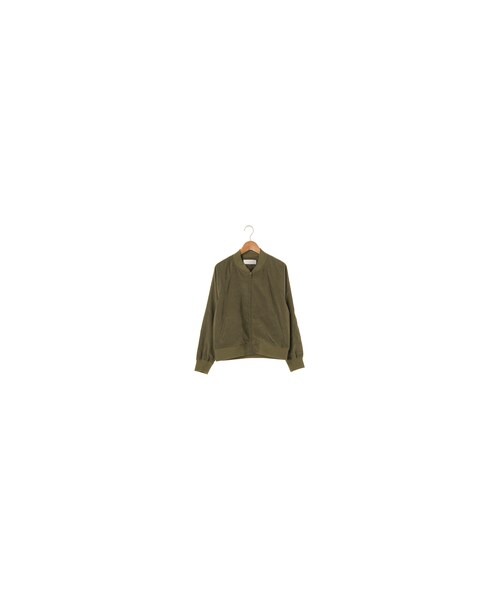 Green Parks(グリーンパークス)の「【Special Price】chocol raffine robe スエード風ブルゾン(ジャケット/アウター・ピンク/カーキ/ネイビー・F)」の2枚目の写真