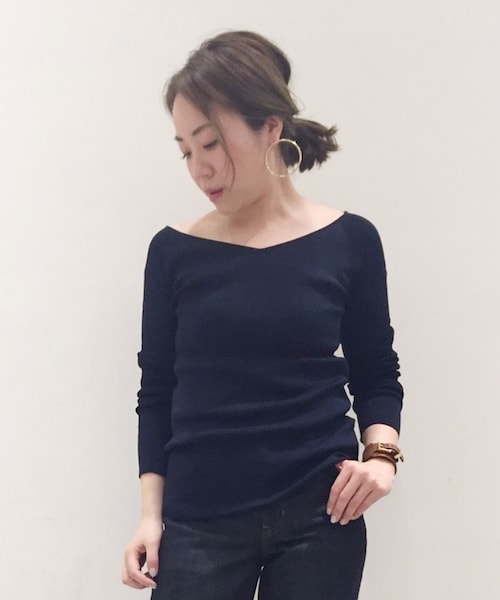 AP STUDIO（エーピーストゥディオ）の「◇Jupiter V-neck プル