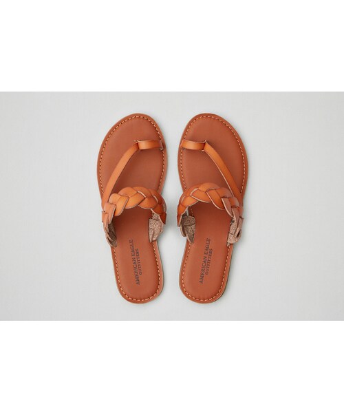 American Eagle（アメリカンイーグル）の「AEOブレイドスライドサンダル（サンダル・レディース・ナチュラル/タン・5/6/7/8/9/10）」の2枚目の写真