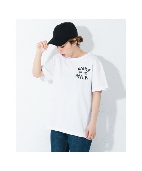 UR SELECT(ユーアールセレクト)の「Wake Up To Milk T-SHIRTS(その他・レディース・White・one)」の2枚目の写真