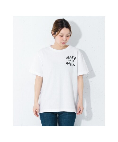 UR SELECT(ユーアールセレクト)の「Wake Up To Milk T-SHIRTS(その他・レディース・White・one)」の3枚目の写真