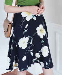 DHOLIC | バックゴムフローラルミディスカート(スカート)