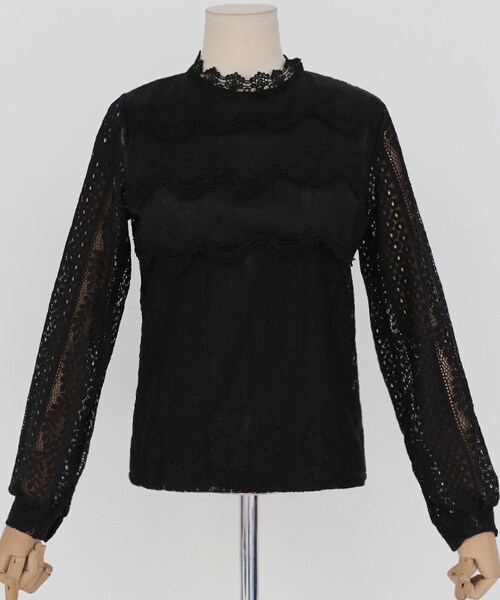 DHOLIC（ディーホリック）の「フローラルフリルレースブラウス（シャツ/ブラウス・レディース・FREE）」の2枚目の写真