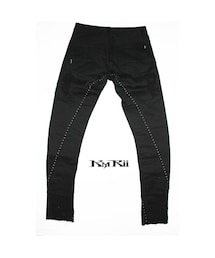 KMRii（ケムリ）の「KMRii ・ケムリ・CRUSH SKINNY PANTS-07・ブラック