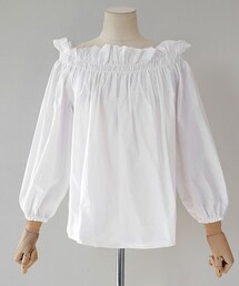 DHOLIC | シャーリングオフショルダーブラウス(シャツ/ブラウス)