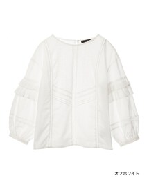 w closet | レース切替刺繍入りブラウス(トップス)